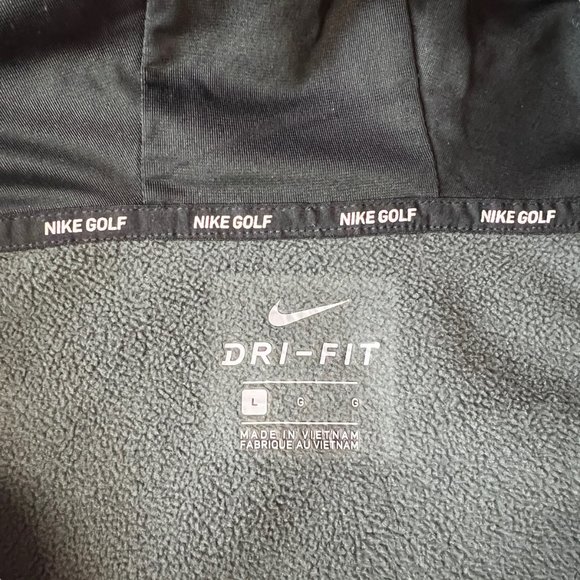 Nike Golf Dri-Fit Mens Full Zip Hoodie Sweatshirt Dark Grey Size Large L - Picture 5 of 9